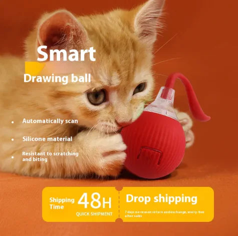 Get Your Cat Moving with the Super Fun Interactive Rolling Ball! 🐾🎉
